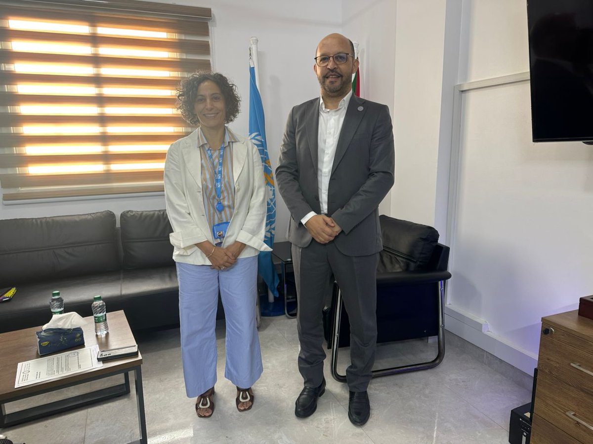 Today, <a href="/DrShible/">Dr Shible Sahbani</a> welcomed in his office the newly appointed <a href="/_UnfpaSudan/">UNFPA Sudan</a> Representative <a href="/FabriziaFalcio1/">Fabrizia Falcione</a>.
The two leaders discussed joint efforts to support the delivery of reproductive, maternal &amp; child health services in #Sudan in the context of the ongoing humanitarian crisis.