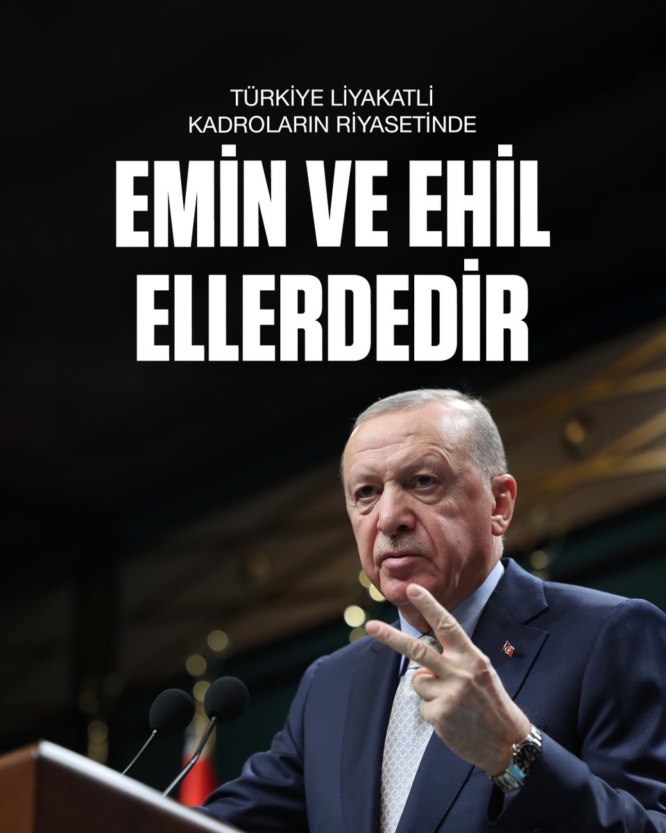 Milletim şunu bilsin…

Dünyanın içinden geçtiği fırtınalı dönemde Türkiye liyakatli kadroların riyasetindedir, emin ve ehil ellerde güvendedir.