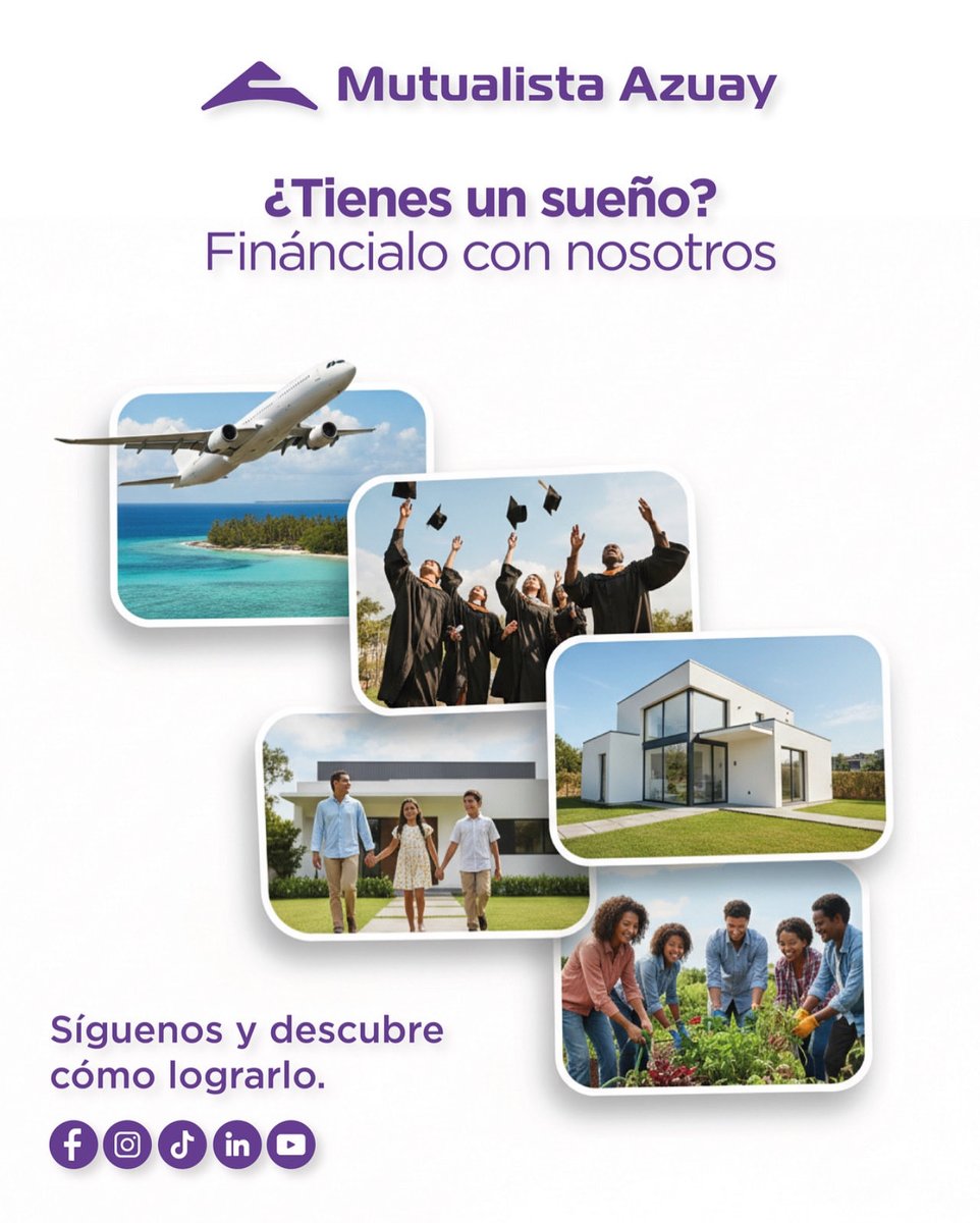 MutualistaAzuay's tweet image. Forma parte de nuestra comunidad.

#MutualistaAzuay #Síguenos