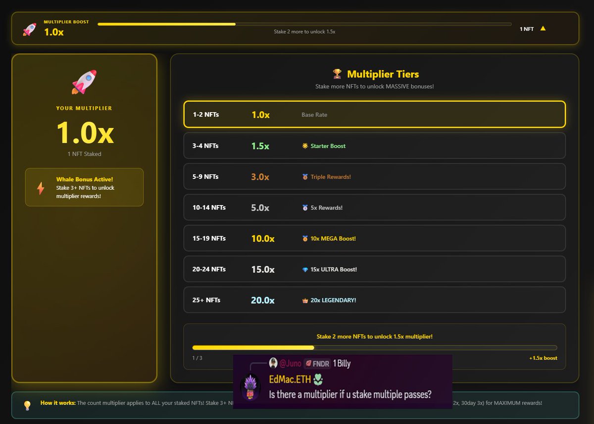 Community requests, we deliver.

Stake multiplier is waiting for you!

stake.foundersimulator.com goes live tomorrow!

Buy Founder Pass before it's too late!
opensea.io/collection/fou…