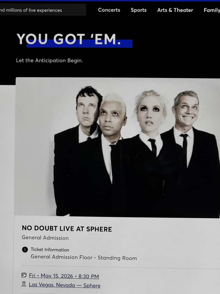 YAYYY MY FIRST NO DOUBT SHOW EVER