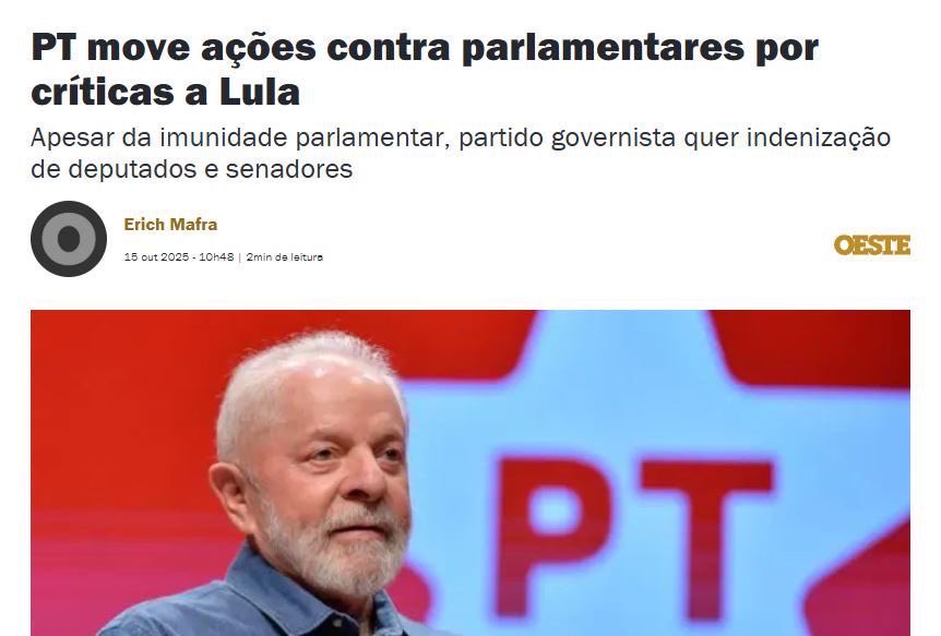 Era só o que faltava: agora querem calar parlamentares em plena CPI porque Lula &amp; Cia se sentiram ofendidos com verdades que precisavam ser ditas.