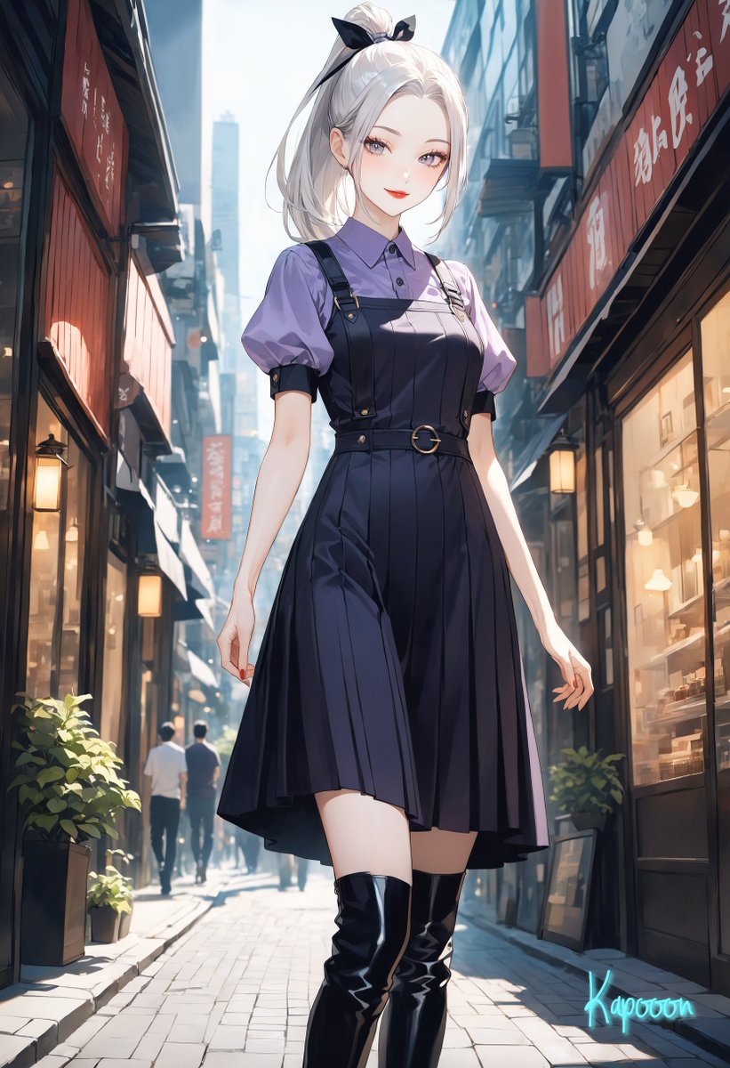 KapooonAIillust's tweet image. 「доброе утро︎🌼
　ﾌﾌﾌｯ 私ﾉカラーﾉ 紫ﾃﾞｰｽ」
　　　　　　　by リュボーフィ

「Хе-хе-хе, я выбрал свой фирменный фиолетовый цвет.」
　　　　　　　　Любовь

#AIイラスト #AIillustrations
#StableDiffusionXL
⏰6:30