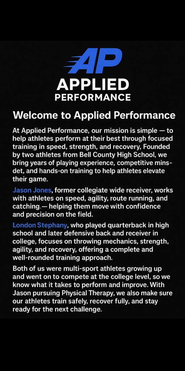 Applied Performance tweet media