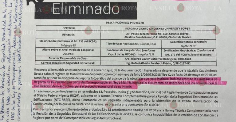 Que grave lo que está pasando dos megas torres en Reforma como dice el reportaje "IMPIDE GARANTIZAR LA SOLIDEZ DEL INMUEBLE" lo mismo q documentaron con University Tower en <a href="/LaColoniaJuarez/">La Colonia Juárez</a>, ¿hasta q algo ocurra el <a href="/GobCDMX/">Gobierno de la Ciudad de México</a>  va a actuar?  Esto es #CorrupcionInmobiliaria