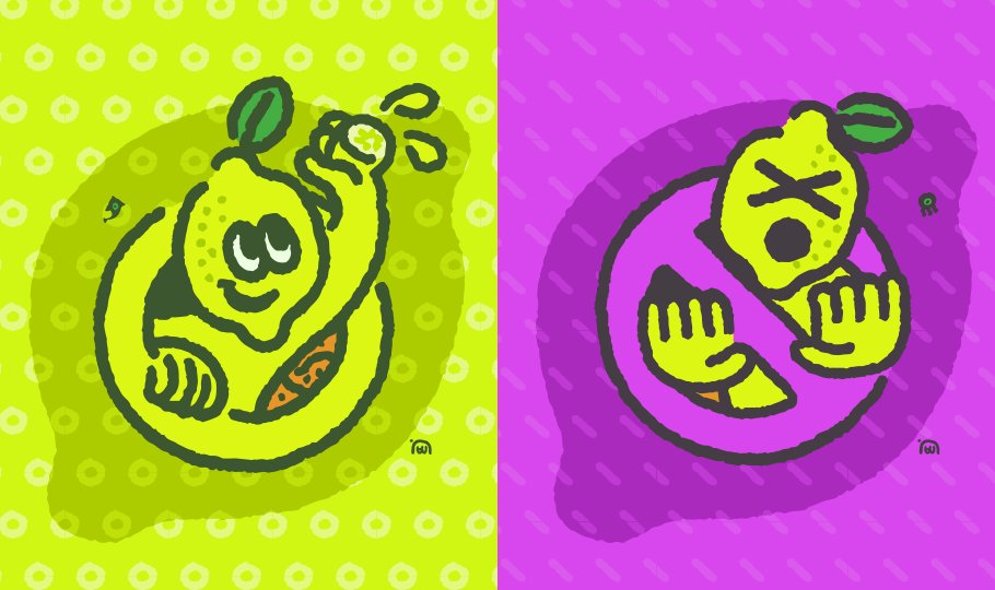 inkopolisbot's tweet image. Splatfest: Lemon vs No Lemon