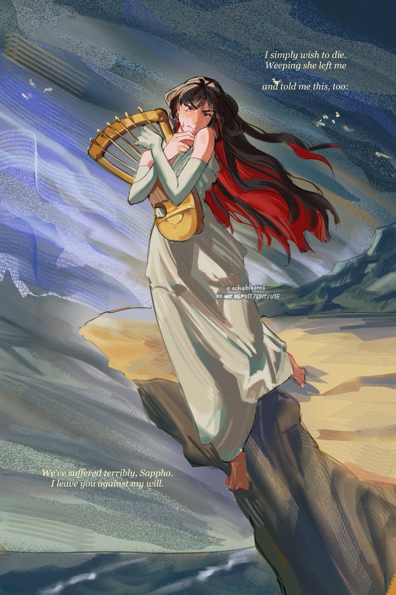 sappho leaping into the sea #oc
