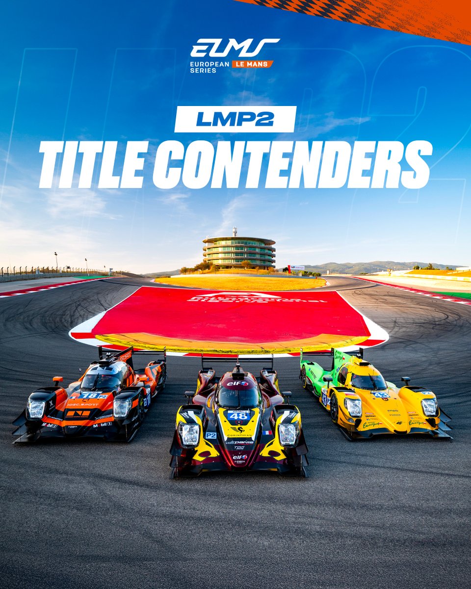 European Le Mans Series (@europeanlms) on Twitter photo A titanic battle awaits. And there can only be ONE champion. 🏆
It’s all to play for in LMP2, with three teams still in contention for the coveted trophy. With 81 points, <a href="/vdSPanisRacing/">vdS Panis Racing</a> No.48 leads the way ahead of No.18 <a href="/IDECSportRacing/">IDEC SPORT Racing</a> (75 points) and No.43 <a href="/IE_Competition/">Inter Europol Competition</a> A titanic battle awaits. And there can only be ONE champion. 🏆
It’s all to play for in LMP2, with three teams still in contention for the coveted trophy. With 81 points, <a href="/vdSPanisRacing/">vdS Panis Racing</a> No.48 leads the way ahead of No.18 <a href="/IDECSportRacing/">IDEC SPORT Racing</a> (75 points) and No.43 <a href="/IE_Competition/">Inter Europol Competition</a>