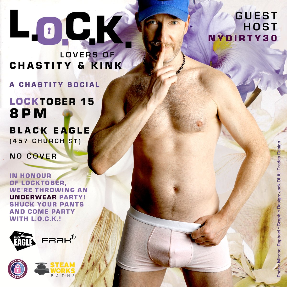 LOCK Toronto (@locktoronto_) on Twitter photo L.O.C.K.🔐 returns TONIGHT to <a href="/eagletoronto/">Black Eagle</a> (457 Church St.) for #Locktober at 8pm w/ special guest host <a href="/NYdirty30/">NYdirty30</a>! 💛 We're encouraging folx to show off their best underwear bulges with an optional underwear party, plus prizes from <a href="/SteamworksTO/">Steamworks Toronto</a> & <a href="/ifrrk_frrk/">FRRK</a>! No cover! L.O.C.K.🔐 returns TONIGHT to <a href="/eagletoronto/">Black Eagle</a> (457 Church St.) for #Locktober at 8pm w/ special guest host <a href="/NYdirty30/">NYdirty30</a>! 💛 We're encouraging folx to show off their best underwear bulges with an optional underwear party, plus prizes from <a href="/SteamworksTO/">Steamworks Toronto</a> & <a href="/ifrrk_frrk/">FRRK</a>! No cover!