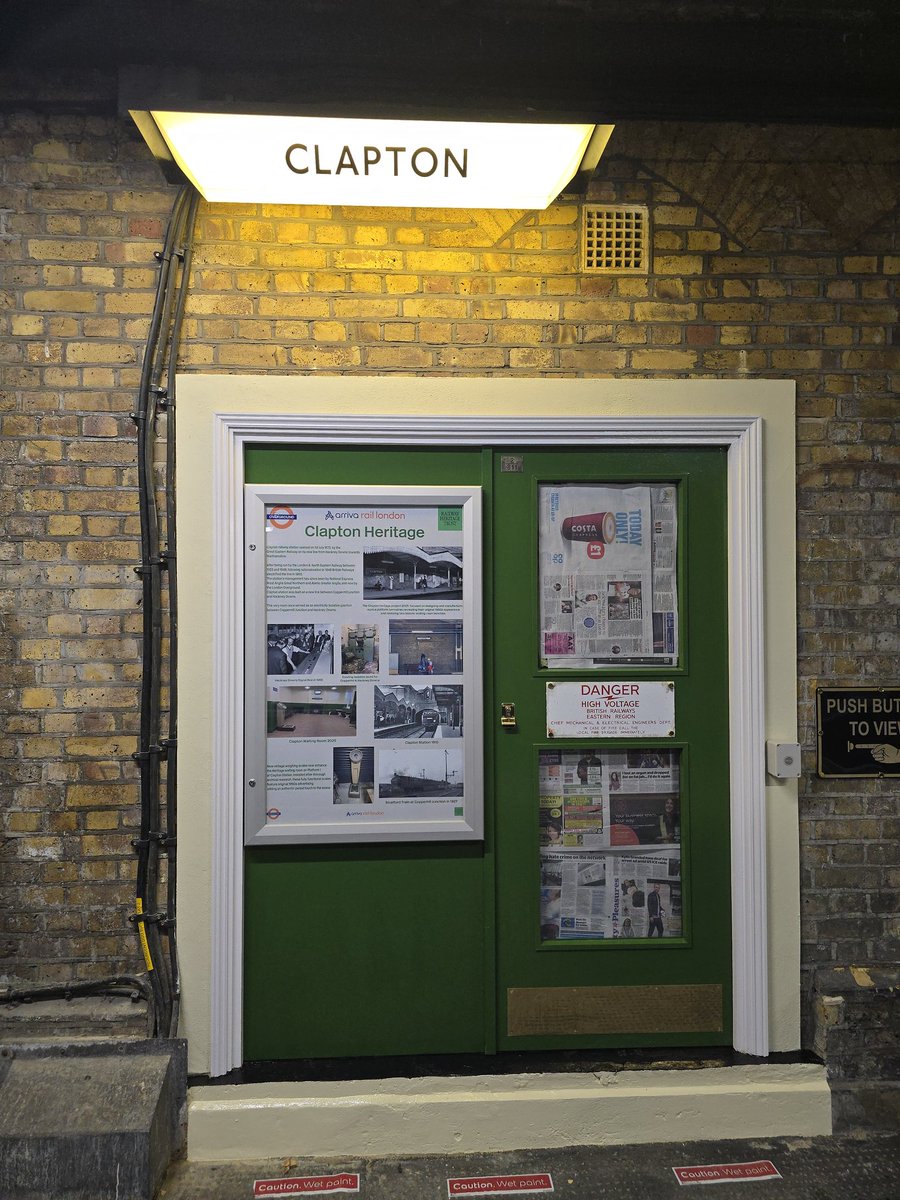 Dr David Turner (@turniprail) on Twitter photo It looks like some lovely restoration work has happened at Clapton on the London Overground.
And, I see that the wonderful <a href="/RailwayHeritage/">RailwayHeritageTrust</a> is involved.
What a good job! I look forward to seeing it all open. It looks like some lovely restoration work has happened at Clapton on the London Overground.
And, I see that the wonderful <a href="/RailwayHeritage/">RailwayHeritageTrust</a> is involved.
What a good job! I look forward to seeing it all open.