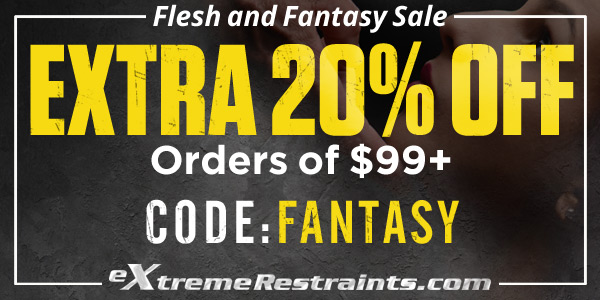 We wanted to give you even more discounts... so here's an updated sale where you can get 20% off any order of $99+! 
Have you got your sexy #Halloween outfit together yet? Are you ready for the #dungeon ball? Do you want to #slut up your costume?
We've got your covered with kinky