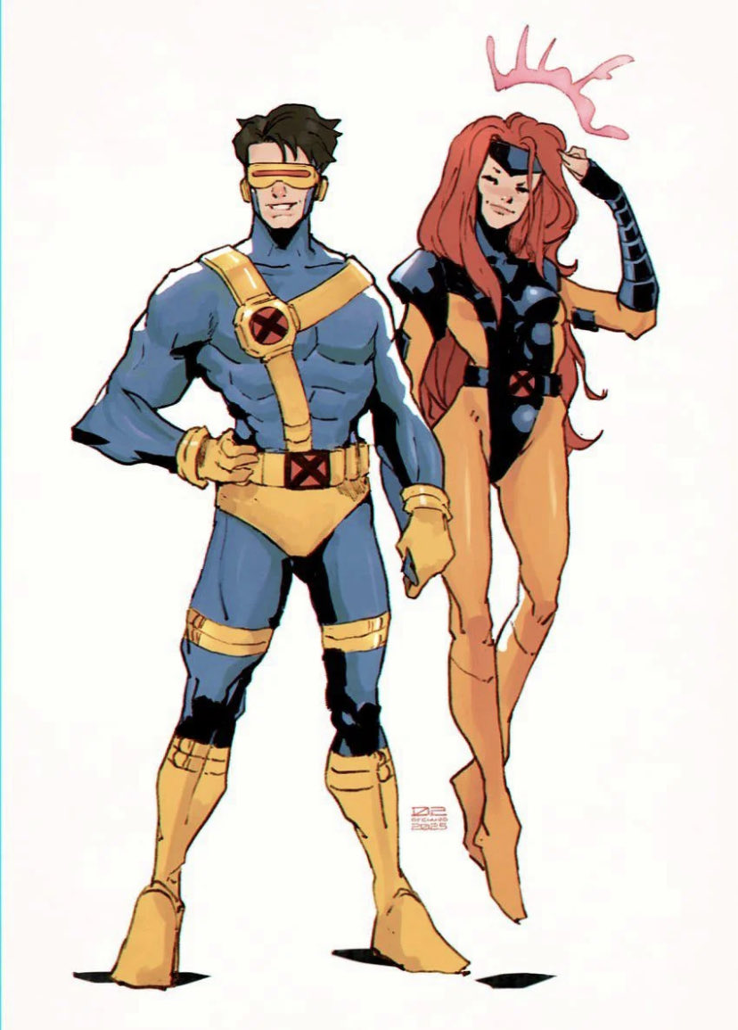 vanarkrid3's tweet image. Jean Grey and Cyclops by 02ofclubs