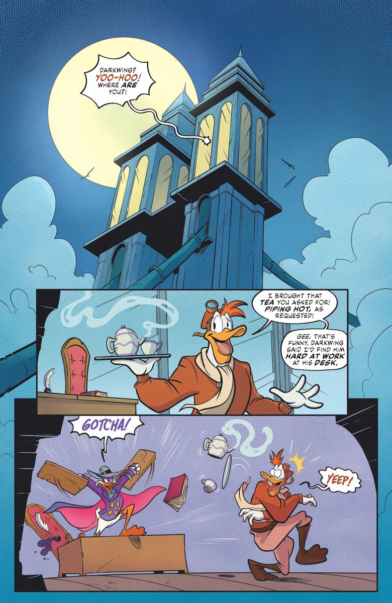 DynamiteComics's tweet photo. In stores this week, Darkwing Duck Vol 2 #6 from Daniel Kibblesmith and Carlo Lauro. Here’s a look inside.
#disney #darkwingduck #danielkibblesmith #carlolauro
https://t.co/3ijOI3ArjJ https://t.co/NC0QYCwjTI