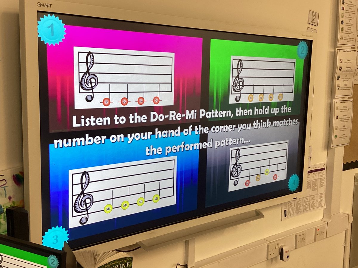 BentleyWestWS2's tweet photo. 5CT loved playing the four corners do-re-mi game today. #BWMusic https://t.co/Gm3MwUgQZb