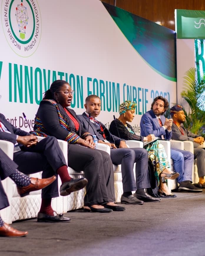 AllOnEnergy's tweet photo. At the #NREIF 2025 by the #REA, All On CEO joined a high-level panel on “Private Sector Pathways to Clean Energy Manufacturing in Nigeria.”
She shared insights on All On’s investments and innovative initiatives.
#AllOn #EnergyInnovations #PowerfulCollaborations #DART https://t.co/lCrN6eVt0q