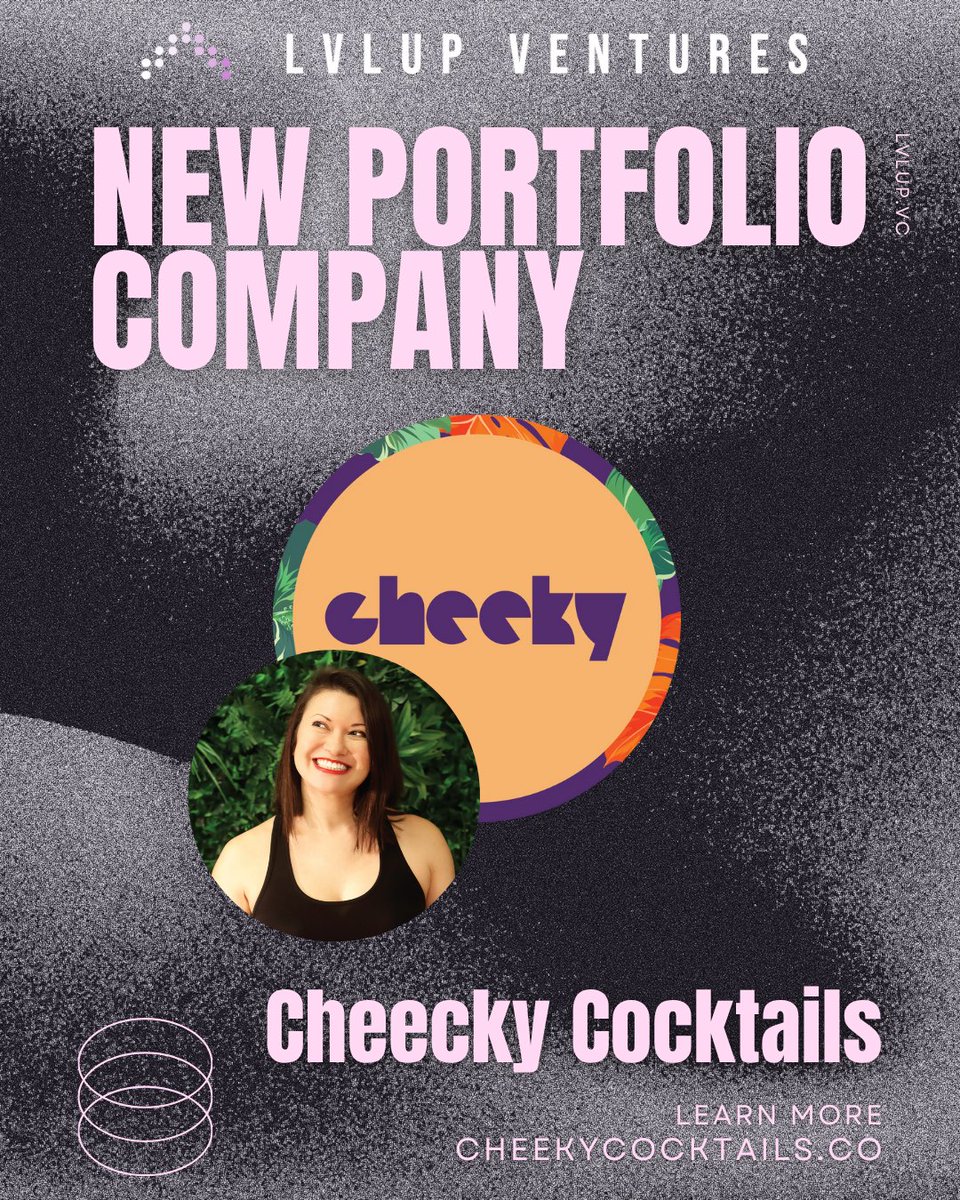 We’re thrilled to announce our investment in Cheeky Cocktails, a rapidly growing beverage brand redefining how people make and enjoy cocktails at home and in bars.

Learn more and grab some Cheeky Cocktail mixers today: cheekycocktails.co