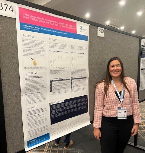 AlloSource announced ViaTrue® Cryopreservation Process research at the #ICRS2025. Dr. Laurie Goodrich shared “…this work is the first step towards proving that cryopreserved grafts can be a viable option for the millions of patients that need them.” More: brnw.ch/21wWEoh