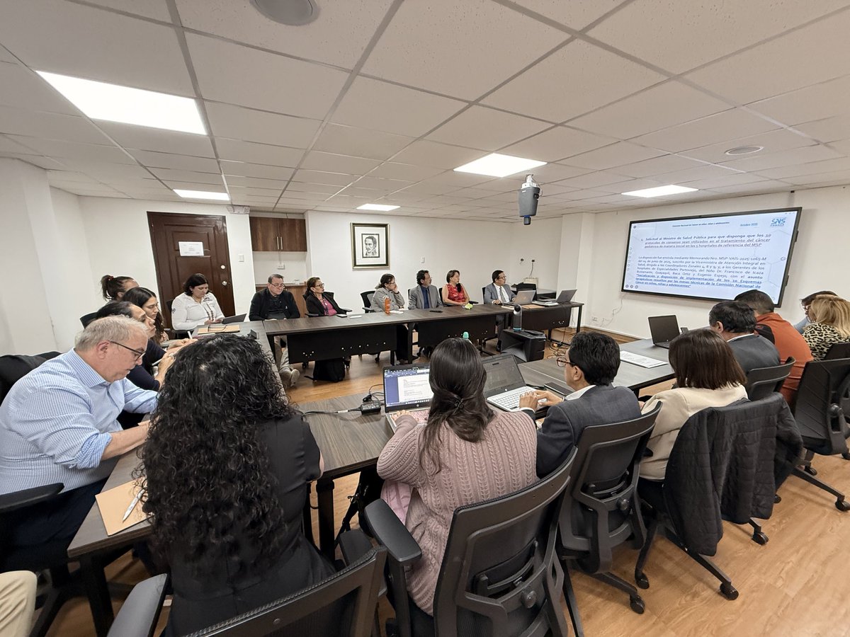 Consejo Nacional de Salud (@conasaecuador) on Twitter photo #Ahora | La Comisión Nacional de cáncer en niños, niñas y adolescentes mantiene una reunión con delegados de OPS, OMS y <a href="/StJude/">St. Jude</a> para presentar el trabajo realizado en torno a los lineamientos de la Plataforma Global para el Acceso a Medicamentos contra el Cáncer Infantil (GPACCM) #Ahora | La Comisión Nacional de cáncer en niños, niñas y adolescentes mantiene una reunión con delegados de OPS, OMS y <a href="/StJude/">St. Jude</a> para presentar el trabajo realizado en torno a los lineamientos de la Plataforma Global para el Acceso a Medicamentos contra el Cáncer Infantil (GPACCM)