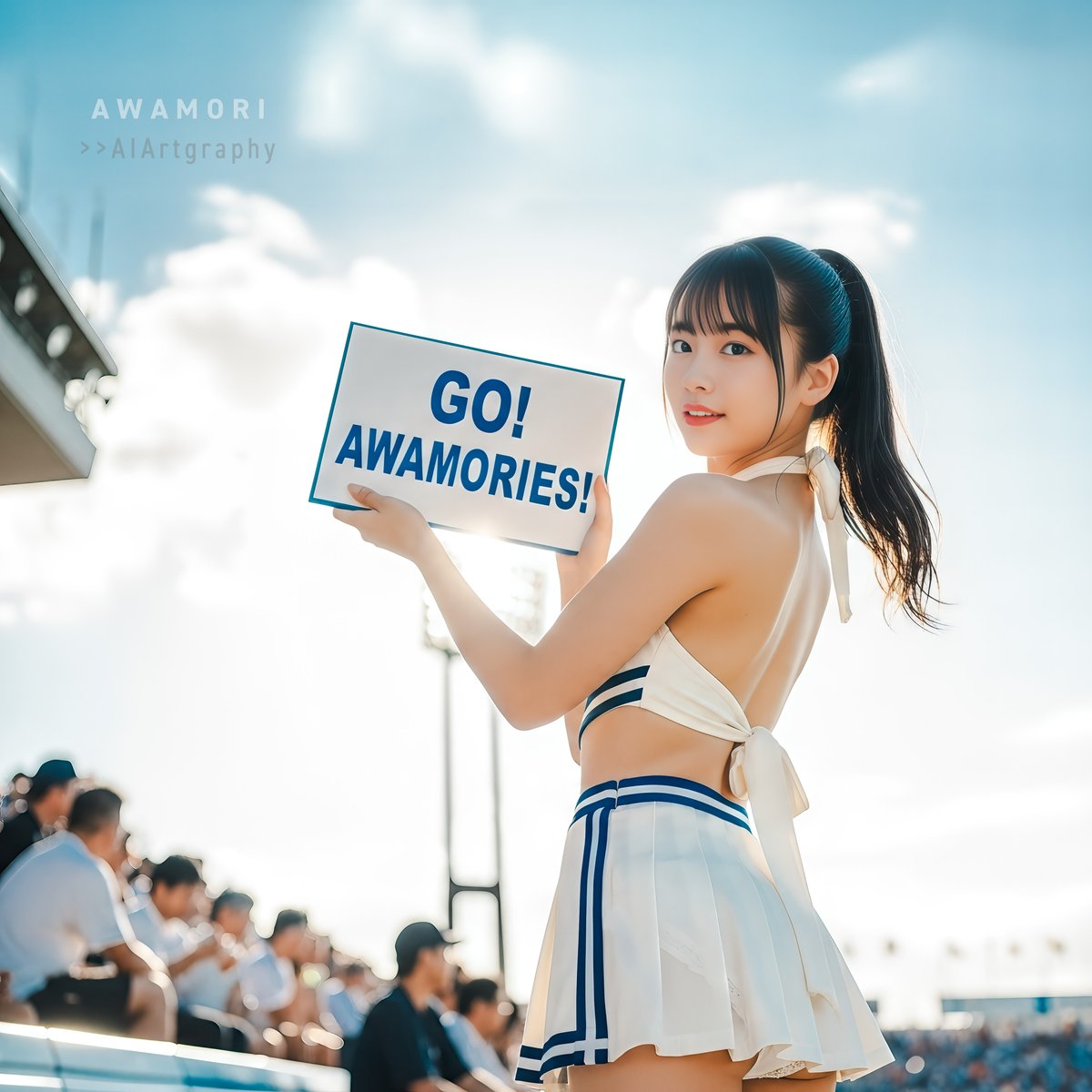 2022Awa's tweet image. 📢
#cheerleaders #aiportrait #aiphotography #aigravure #aigirl #photoshop #lightroom #photorealism #nanobanana #imagen4 #4K