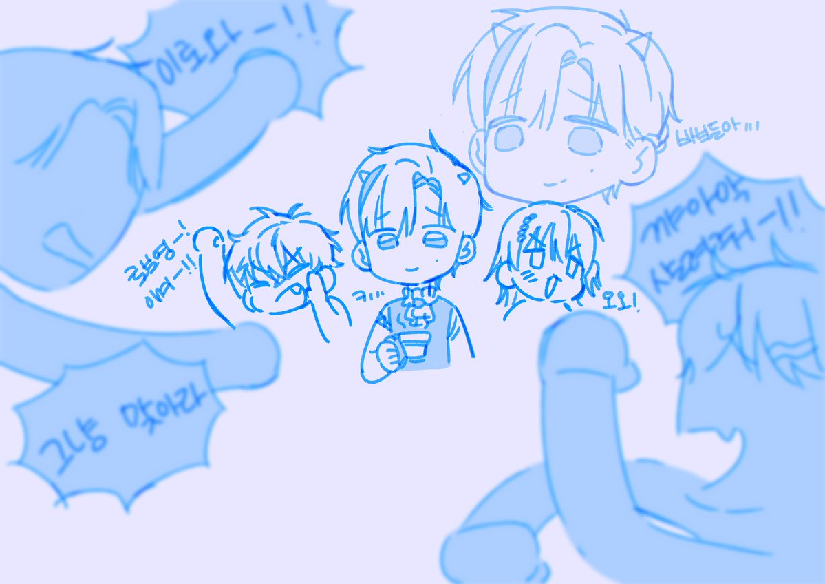 #요즘로봇그림 #요즘히피그림 
어떤분이 로보 무릎보호대로 너무 깜찍한 이야기를 하시는 걸 보고...참을 수가없었다...
(문제시에 지우겠습니다..///)