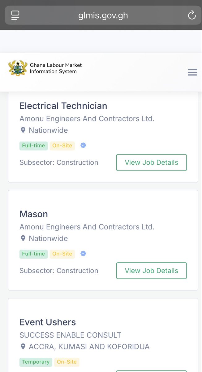 What rollout again? The Ghana Labour Market Information System was re-launched just last year, and you can count on one hand how many jobs have actually been posted there. They do have a nice dashboard with up-to-date labour market statistics though 😏. There is no need to roll
