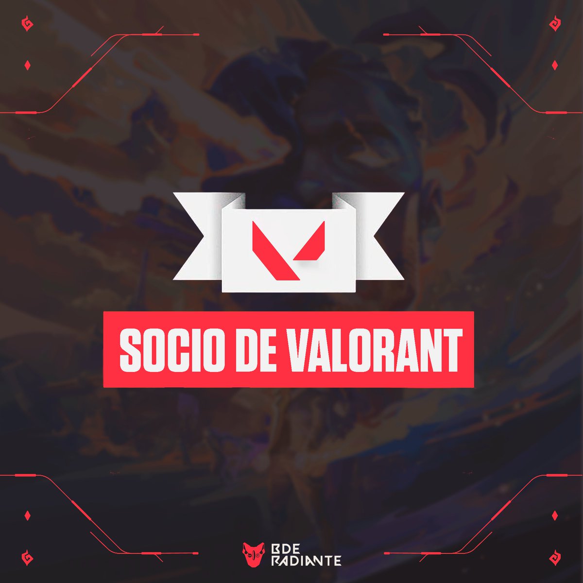 BDERADIANTE's tweet image. Nuevo Título de #VALORANT: Socio de VALORANT

Será entregado a los creadores de contenido del nuevo programa de Partner de Riot Games.