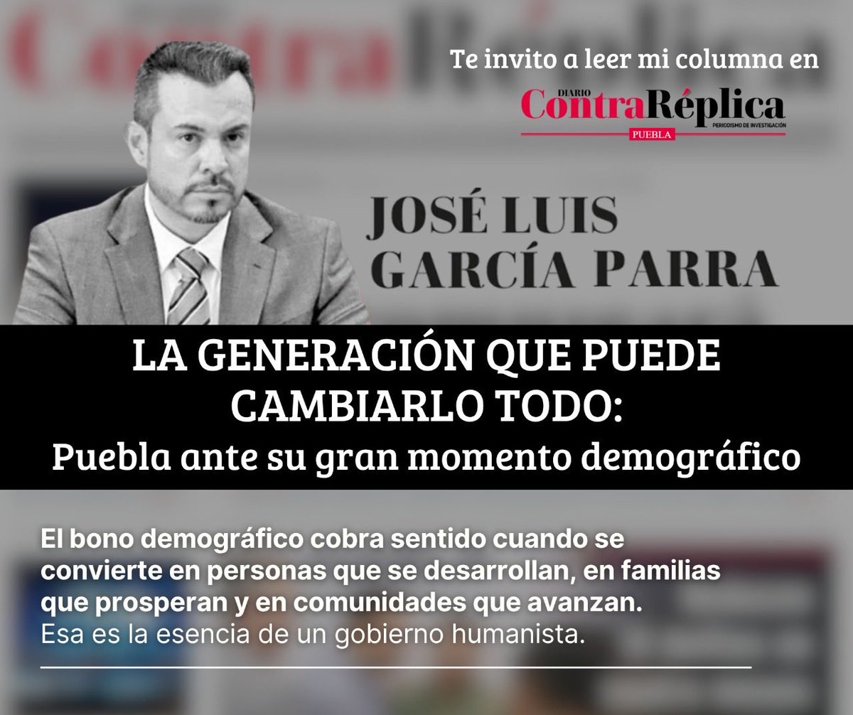 La generación que puede cambiarlo todo: Puebla ante su gran momento demográfico. 💡

Hoy, nuestro estado tiene un gobierno con rostro joven. Los programas educativos, el impulso al emprendimiento y la inversión en ciencia y tecnología muestran que el futuro se construye junto a