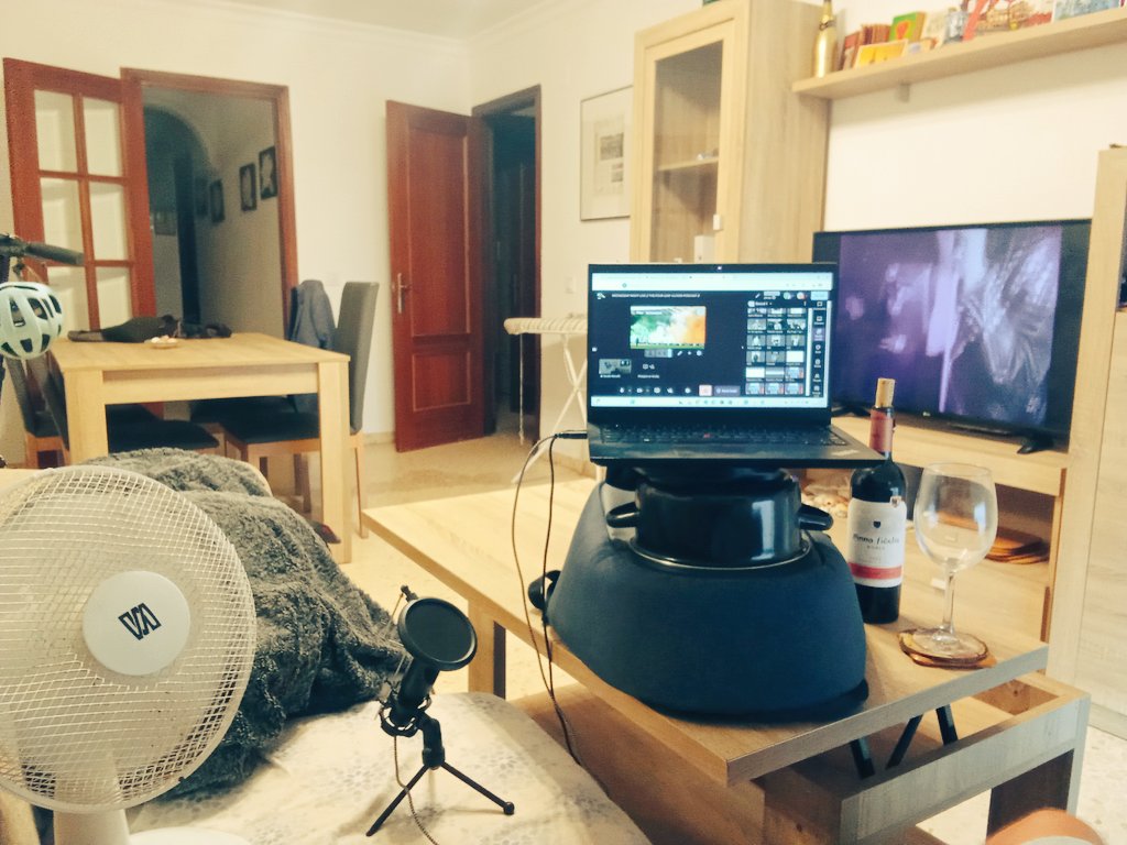 The view from the cockpit. See you all in around half an hour LIVE on YouTube. x