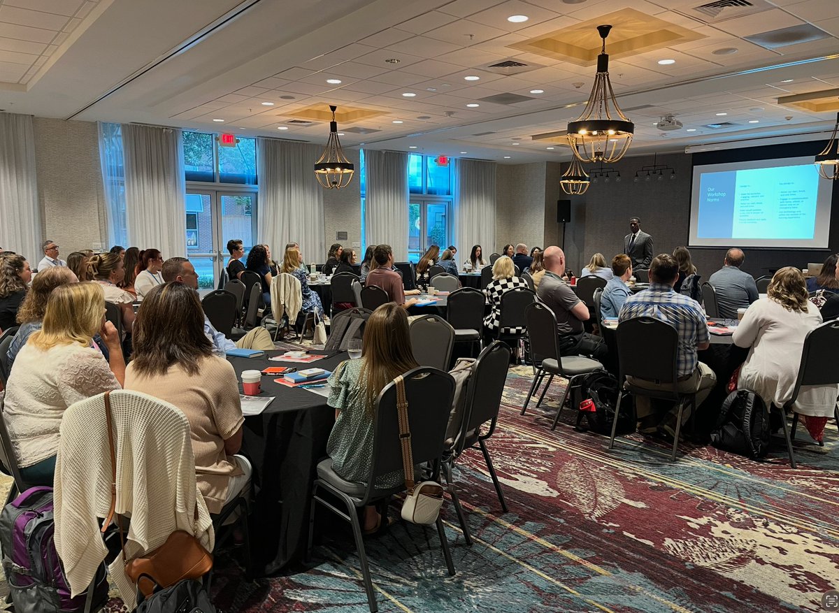 SolutionTree's tweet image. Kicking off #TimeForChange in Charleston!
56 educators • 13 states • 1 mission: transform school culture.
Led by Dr. Anthony Muhammad—powerful start!
#EducationLeadership #ProfessionalLearning