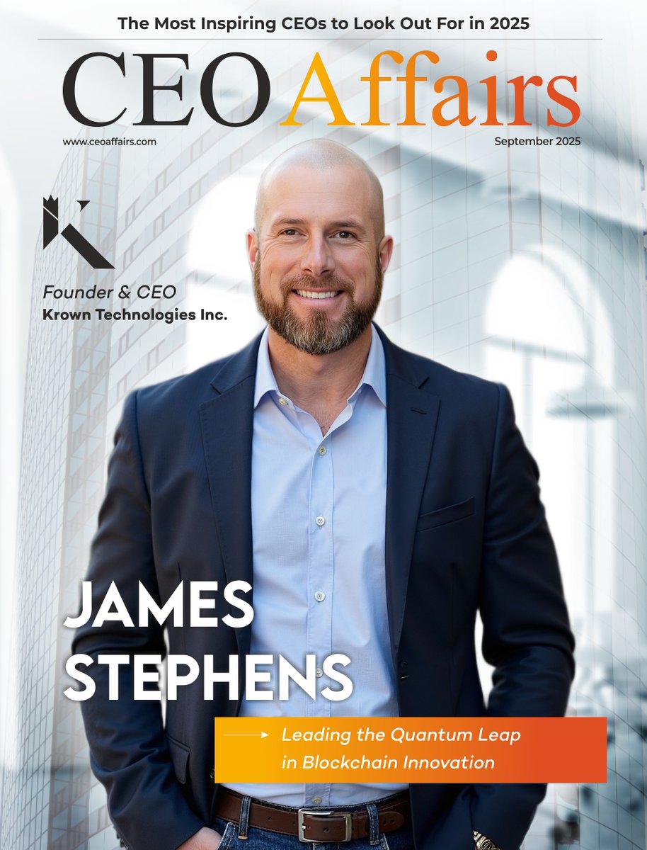 ceo_affairs's tweet photo. James Stephens, Founder &amp; CEO of Krown Technologies Inc., graced the cover of our latest edition, “𝙏𝙝𝙚 𝙈𝙤𝙨𝙩 𝙄𝙣𝙨𝙥𝙞𝙧𝙞𝙣𝙜 𝘾𝙀𝙊𝙨 𝙩𝙤 𝙇𝙤𝙤𝙠 𝙊𝙪𝙩 𝙁𝙤𝙧 𝙞𝙣 2025”

Article Link: https://t.co/j01APljoHw

#ceoaffairsmagazine #latest #edition #JamesStephens https://t.co/2rtL93zjwI