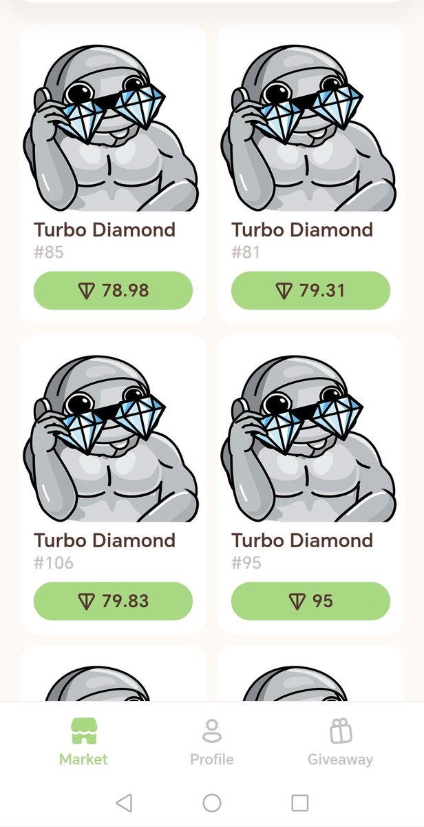 Torge (@turbotorge) on Twitter photo The Turbo Fam just hit another milestone! ππ°
Itβs now officially the top-tier sticker pack in <a href="/stickerx_tg/">StickerX</a> history - floor prices are on another level! π¦πΈ
$TURBO community keeps setting standards. Just another solid win. π
<a href="/TurboToadToken/">Turbo πΈ</a> <a href="/TurboToadClub/">Turbo Toad Collection</a> The Turbo Fam just hit another milestone! ππ°
Itβs now officially the top-tier sticker pack in <a href="/stickerx_tg/">StickerX</a> history - floor prices are on another level! π¦πΈ
$TURBO community keeps setting standards. Just another solid win. π
<a href="/TurboToadToken/">Turbo πΈ</a> <a href="/TurboToadClub/">Turbo Toad Collection</a>