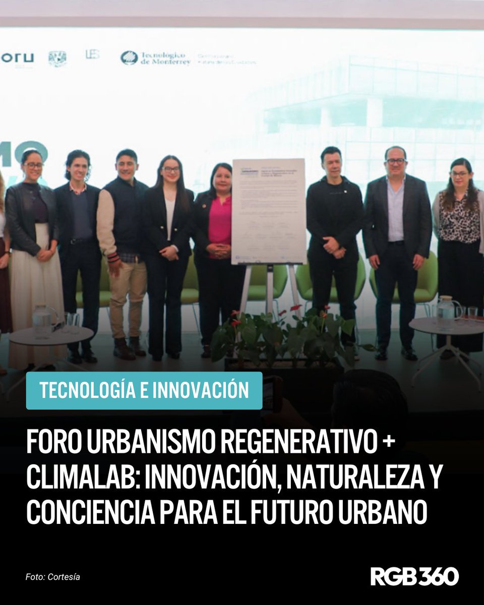 RGB360mx's tweet image. Una Declaratoria de Innovación y Sostenibilidad que formaliza un compromiso multisectorial entre gobierno, academia y empresas para transformar la Ciudad de México en un referente urbano, sostenible y justo. 

rgb360.com.mx/foro-urbanismo/ 

#TecnológicoDeMonterrey