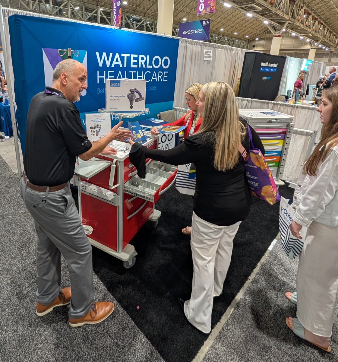 Waterloo_HCare's tweet photo. ๐ Thatโs a wrap on #EN2025 in New Orleans!
Our booth was buzzing with #EmergencyNurses exploring #WaterlooHealthcare #MedicalCarts; built for durability, customization & #HealthcareInnovation.
๐ Congrats to raffle winner Stacey Madrigal of Texas Health Resources! #ENATogether https://t.co/sHLQWtq3YZ