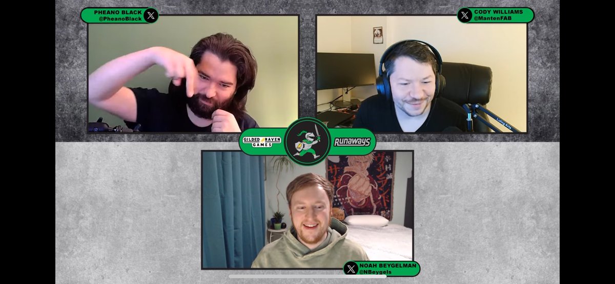 Episode 94 of the Runaways Podcast is now live ... "ProQuest Week 2 Electric Boogaloo" <a href="/PheanoBlack/">Pheano</a> <a href="/MantenFAB/">Cody Williams</a> <a href="/NBeygels/">Noah Beygelman</a>  #fabtcg