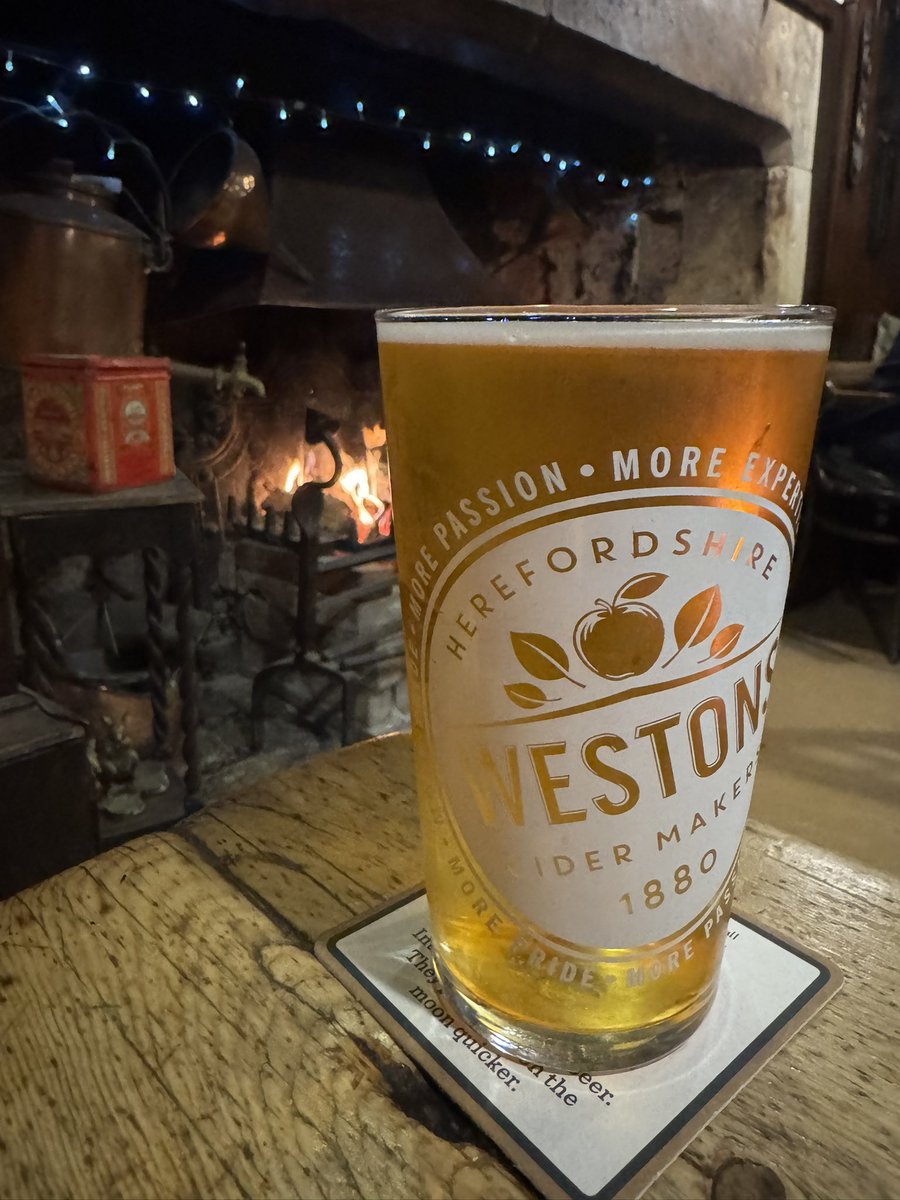 First fire of the autumn <a href="/ThePloughChelt/">The Plough Prestbury</a>