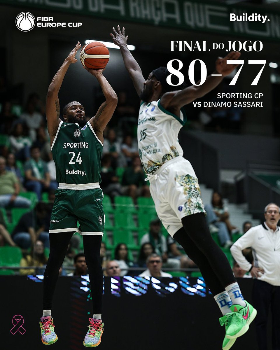 #BasquetebolSCP | ⏹ FOI NA RAÇA!! 🦁 Vitória dos Leões na #FIBAEuropeCup 👏

🟢 80-77 ⚪ // #SCPDS