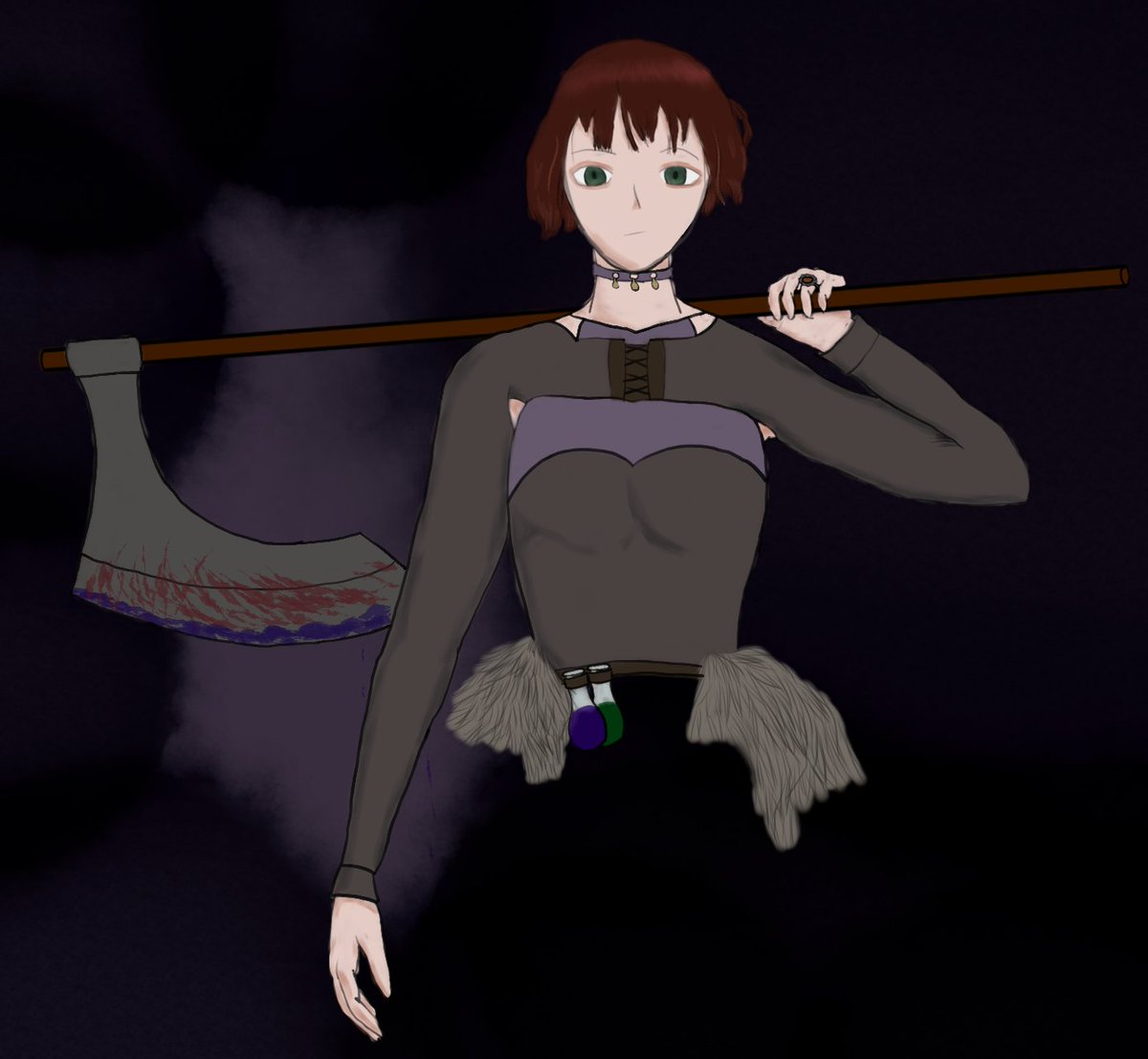 _Criptique_'s tweet image. The people wanted me to give Cassie an Axe, so I gave her an axe #osrpart #OSRPblackwell