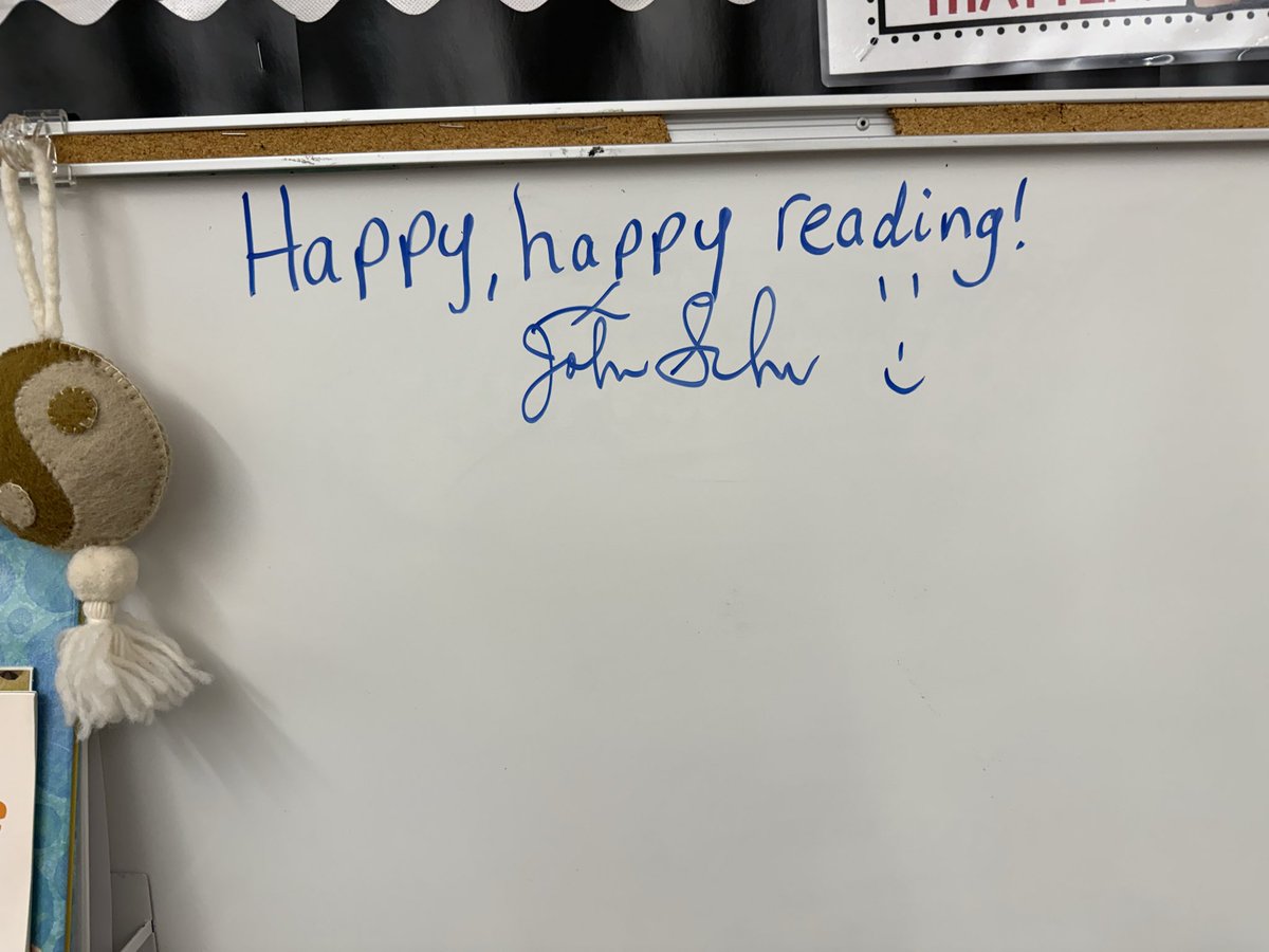 We had the best visit with author, John Schu! <a href="/MrSchuReads/">John Schu</a> 📚💛 <a href="/HarrisonHawks90/">HarrisonHawks90</a> <a href="/LivSchools/">Livingston Schools</a>