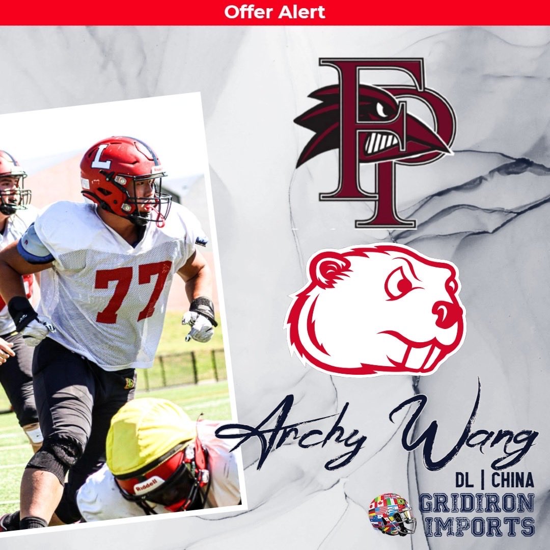 Family Member <a href="/Archywangshibo/">Shibo (Archy) Wang</a> added a second D2 offer- this one from <a href="/MSUBeaversFB/">Minot State Football</a> . A standout Defensive Line prospect for <a href="/LvilleBigRedFB/">Lawrenceville Football</a>, he is gaining momentum in the recruiting scene daily!
