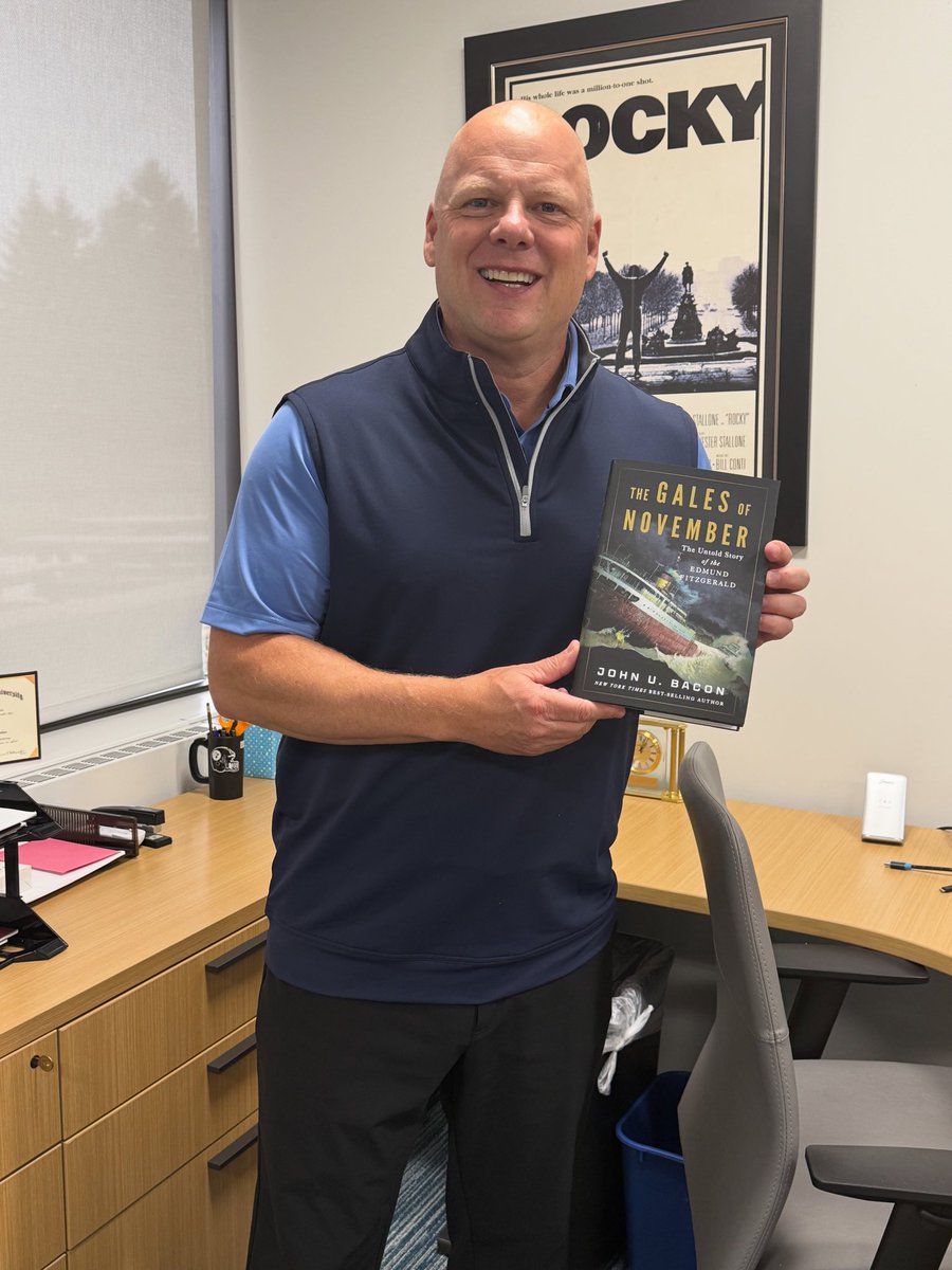 Look what arrived today!  Have been hearing about this book and anxiously awaiting its release so I can dive in. Congratulations to <a href="/Johnubacon/">John U. Bacon</a> .  I know I’m going to love it.