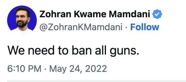 codydsargent's tweet image. He wants to ban all guns for Americans, but has no thoughts on terrorists having weapons.