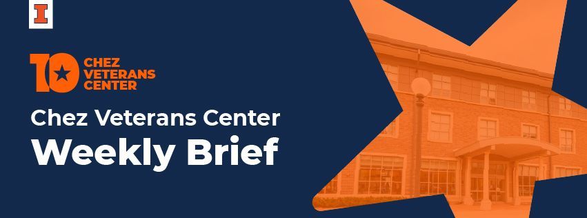 CVCatIllinois's tweet image. 📰 This Week’s Brief is Live!
Check out the latest updates, events, and resources from the Chez Veterans Center — including wellness reminders and important info about the current government shutdown.

👉 Read more here: emails.illinois.edu/newsletter/67/… 

#ChezVeteransCenter #WeeklyBrief