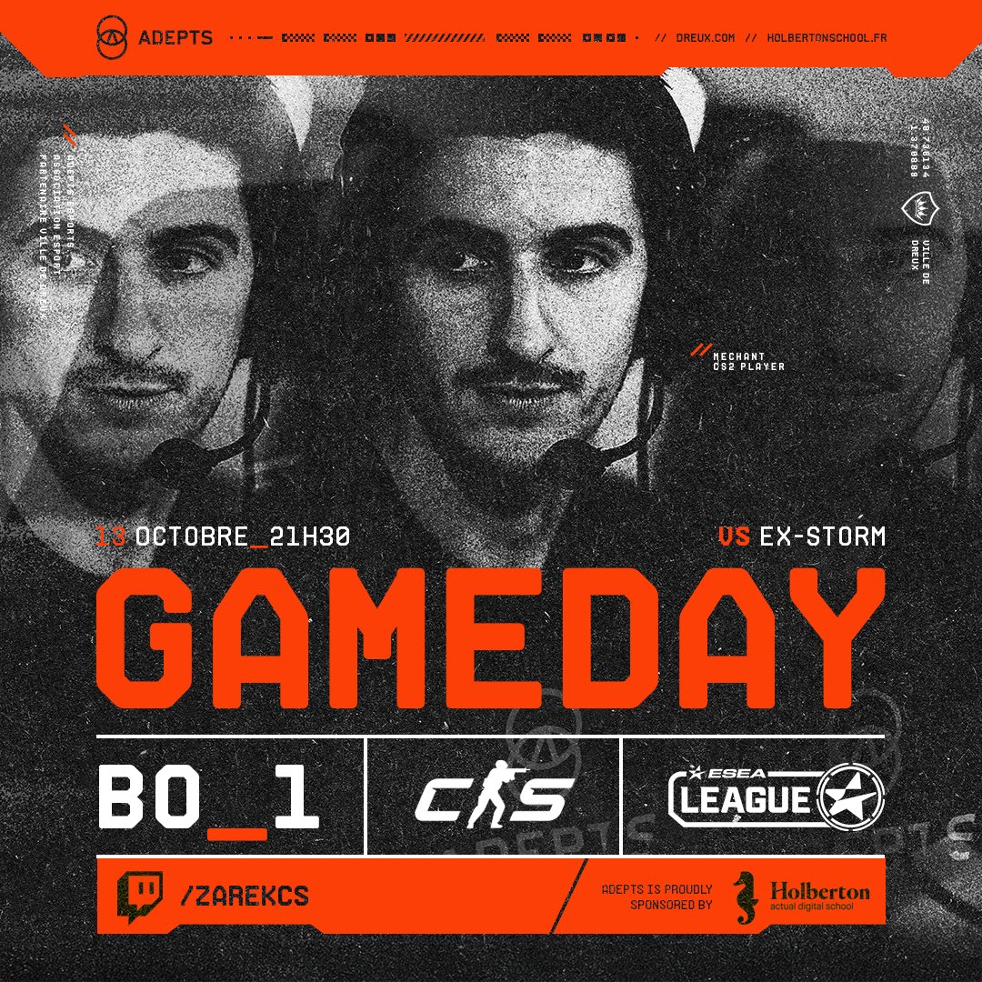 Go, Go, Go !🔥
Nouveau match  dans quelques instants en <a href="/ESEA/">ESEA League</a> Advanced, face aux ex-Storm😎
.
🕗20h
📺<a href="/ZaReKCS2/">ZaReK 📸🎙️</a> - twitch/zarekcs