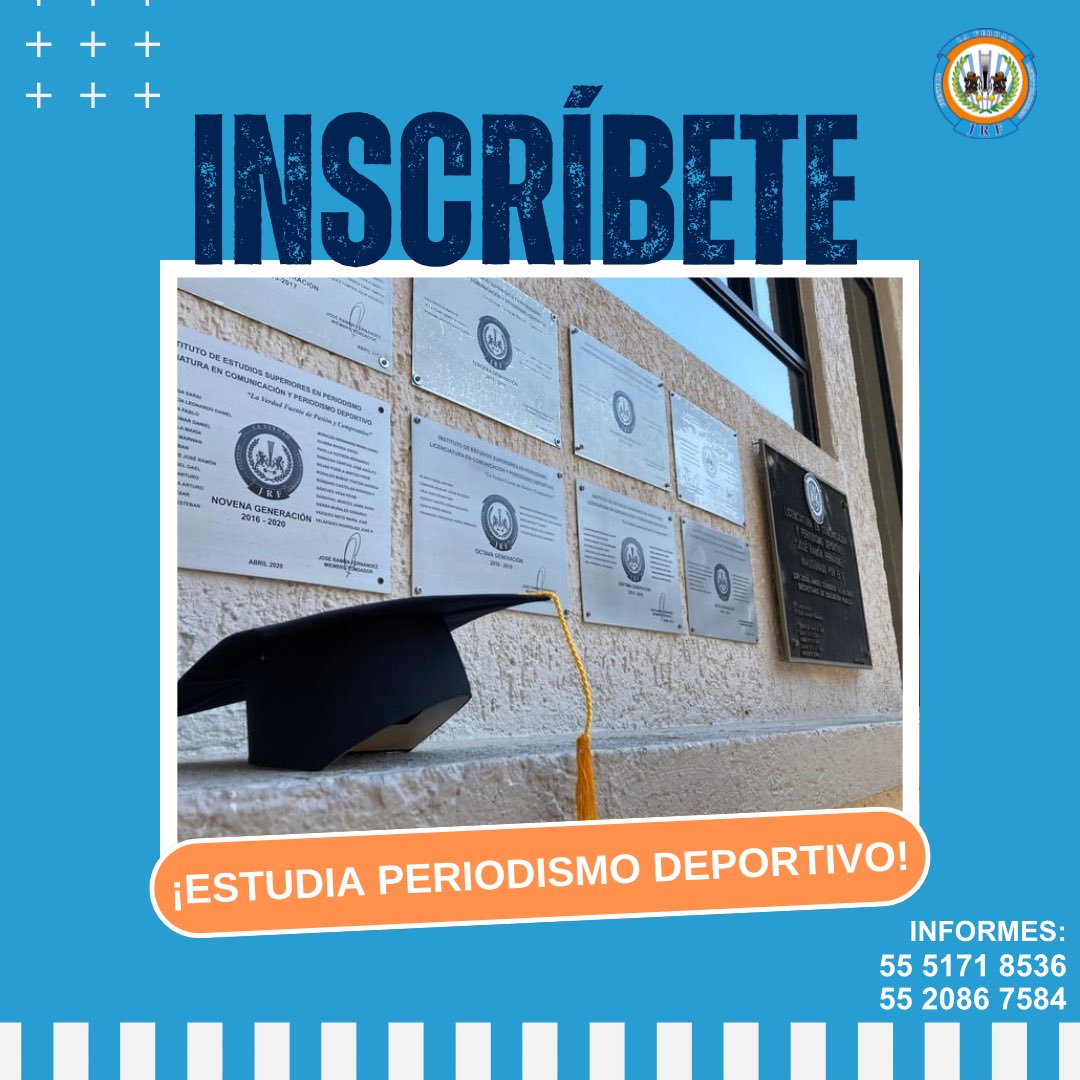 Ven y comienza tu camino dentro de los medios de comunicación con nosotros. Aprende con los mejores profesores y conviértete en el mejor periodista deportivo.

Para información 📲5520867584 📩relacionespublicasjrf@gmail.com