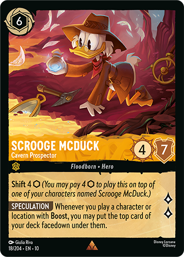 Here is my Exclusive Card Reveal for Disney Lorcana Set 10 Whispers in the  Well! The Engine of the Boost Mechanic! If Boost is Good, This Card Will be  "A" Tier! If