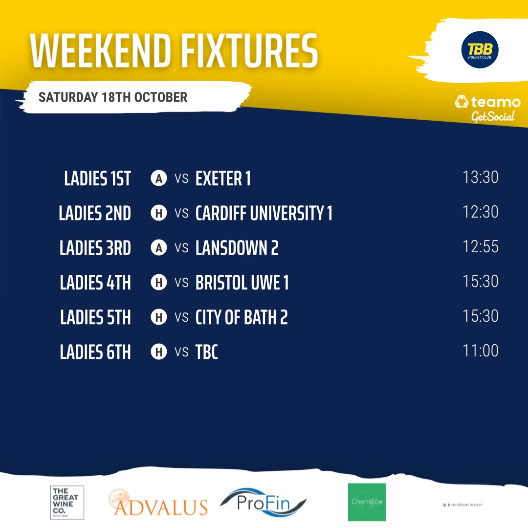 TBBHockey's tweet image. Another action packed weekend of fixtures.  Lots of free hockey to watch @uniofbath @swsportsnews  #freetoseehockey #TBBHockey #SupportLocalSport #bathhockey #freetowatchhockey #InclusiveSport #bathchronicle #fastfearlessfun