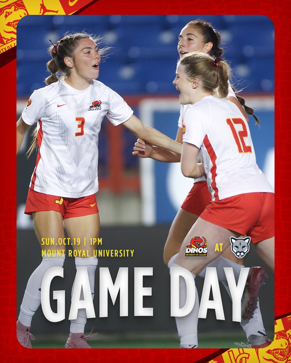 🔴 One more for the regular season! 🔵

🦖 AT 🐱
⏰: 1PM
📍: Mount Royal University 
📺: canadawest.tv

#GoDinos | #CrowchildClassic