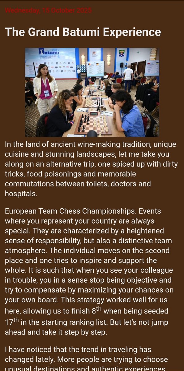 IrinaBulmaga's tweet image. A new post is up on my blog, as promised!

irinabulmaga.blogspot.com/2025/10/the-gr…

#chess #womeninchess