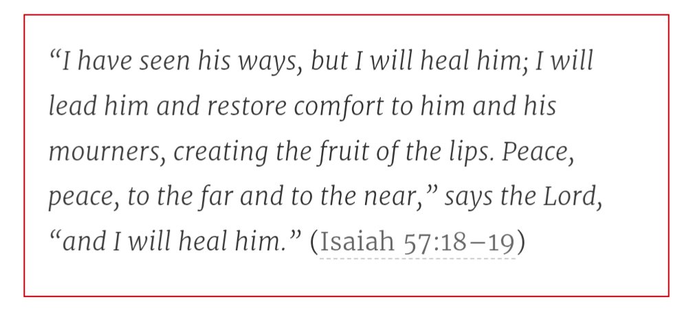 JCarpenterTN's tweet photo. God Heals by Humbling

"[God] will cure the patient by crushing his pride. ... [H]is healing must be humbling and his cure must be a crushed spirit."

#DesiringGod #SolidJoys