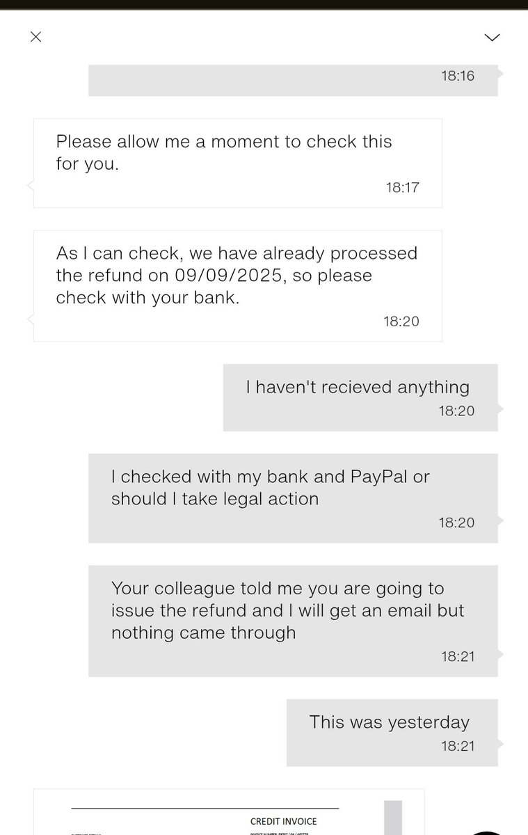LadyBoss15_'s tweet photo. So I have just been cheated by @ZARA who refused to refund me my money. @PayPalUK say they haven't received the refund. Who should I contact? @actionfrauduk ? 

#ZARA #fraud #paypal https://t.co/QvXplRP8fO
